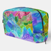 Levendige Crystal Mountain Abstract Toilettasje (Rechterhoek)