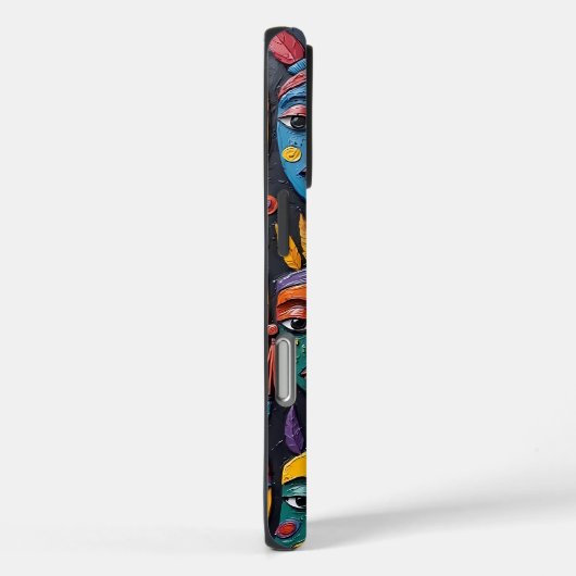 Levendige culturele maskers Case-Mate iPhone case (Achterkant / Rechts)