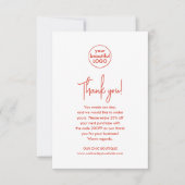 Levendige Customer Appreciation Business Dank u Bedankkaart (Voorkant)