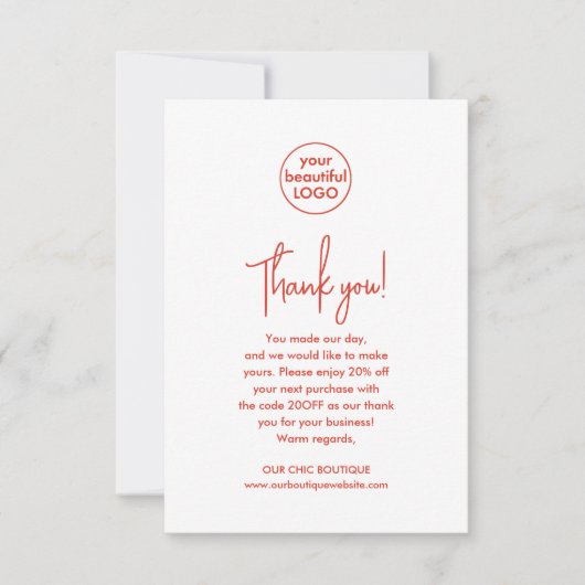 Levendige Customer Appreciation Business Dank u Bedankkaart (Voorkant)