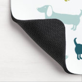 Levendige dachshunds in geweldige kleuren muismat (Hoek)