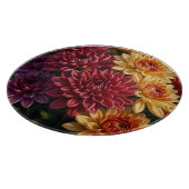 Levendige Dahlia Bloemboeket Snijplank (Hoek)