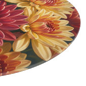 Levendige Dahlia Bloemboeket Snijplank (Hoek)