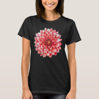 Levendige Dahlia Mandala Flower Graphic T-shirt