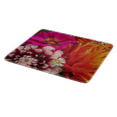 Levendige Dahlias en Zinnia snijplank (Hoek)