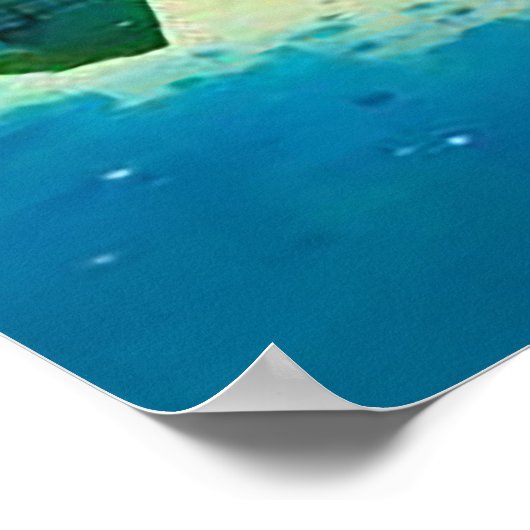 Levendige Dallas Skyline Graffiti Art Poster (Hoek)