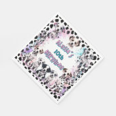 Levendige Dalmatische Puppy Waterverf Verjaardag Servet (Hoek)