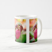 Levendige Dame Slipper Orchid Flower Koffiemok (Voorkant rechts)
