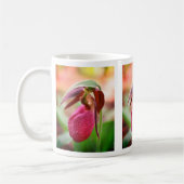 Levendige Dame Slipper Orchid Flower Koffiemok (Links)