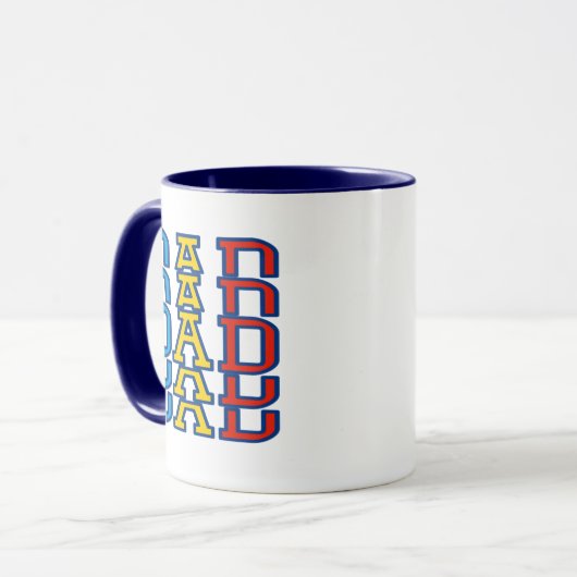 Levendige Design Pap Koffiemokken, Vaderdag Mok (Voorkant links)