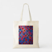 Levendige Diamond Canvas tas Labels: #ToteBag #VI (Achterkant)