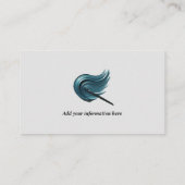 Levendige diepblauwe oogschaduw visitekaartje (Achterkant)