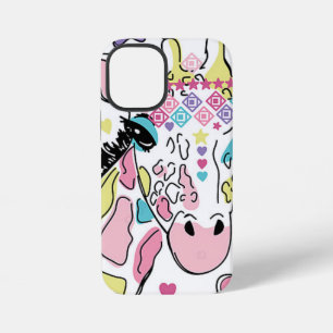 Levendige dierprint telefoonhoes iPhone 12 mini hoesje
