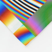Levendige digitale Abstracte geometrische achtergr Fleece Deken (Hoek)