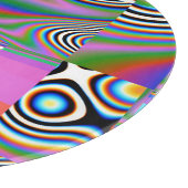 Levendige digitale Abstracte geometrische achtergr Snijplank (Hoek)