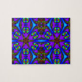 Levendige digitale kaleidoskopkunst legpuzzel (Horizontaal)