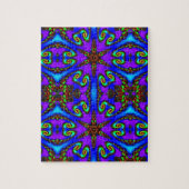 Levendige digitale kaleidoskopkunst legpuzzel (Verticaal)