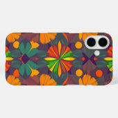 Levendige digitale print iPhone16 Hoesje - Naadloo (Achterkant (horizontaal))