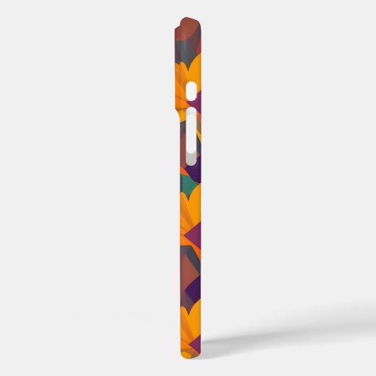 Levendige digitale print iPhone16 Hoesje - Naadloo (Achterkant / Links)