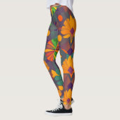 Levendige digitale print Leggings - Kleurrijke Dec (Links)