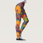 Levendige digitale print Leggings - Kleurrijke Dec (Rechts)