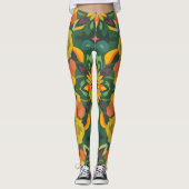 Levendige digitale print Leggings - Organic & Symm (Voorkant)