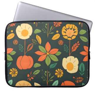 Levendige digitale print neopreen laptophoes 15 in laptop sleeve