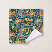Levendige Ditsy Bloemen Bloemendesign-43785 Bad Handdoek (Wasdoekje)