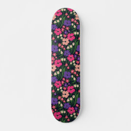 Levendige Ditsy Bloemenprint Persoonlijk Skateboard