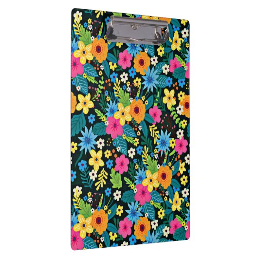 Levendige Ditsy Flowers Bloemenpatroon-43785 Klembord (Rechts)