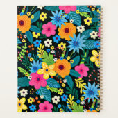 Levendige Ditsy Flowers Bloemenpatroon-43785 Planner (Achterkant)