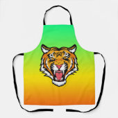 Levendige Ditsy Flowers Bloemenpatroon-43785 Schort (Voorkant)