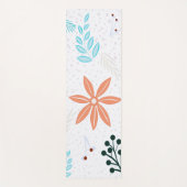 Levendige Ditsy Flowers en Leaves | Yogamat (Voorkant)