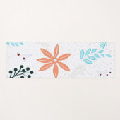 Levendige Ditsy Flowers en Leaves | Yogamat (Voorkant (horizontaal))