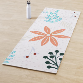 Levendige Ditsy Flowers en Leaves | Yogamat