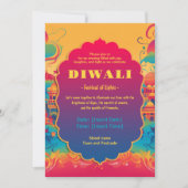 Levendige Diwali Harmon Kaart (Voorkant)