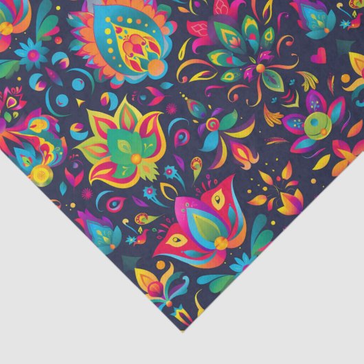 Levendige Diwali Tissuepapier (Detail)