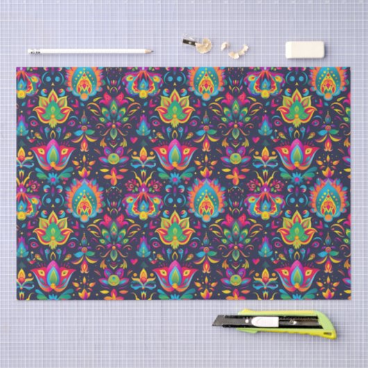 Levendige Diwali Tissuepapier (Craft)