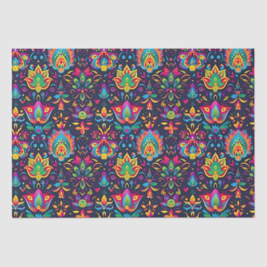 Levendige Diwali Tissuepapier (Voorkant)