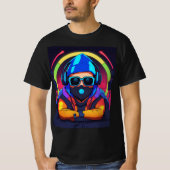 Levendige DJ Vibes Graphic Equalizer T-shirt – Lic (Voorkant)