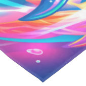 Levendige Dolfijn Droomlandschap – Psychedelische Tafelkleed (Gekanteld)