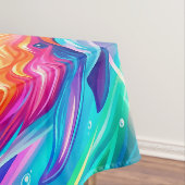 Levendige Dolfijn Droomlandschap – Psychedelische Tafelkleed (Voorbeeld)