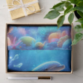 Levendige Dolfijn Oceaanrif Decoupage Tissuepapier (Geschenk)