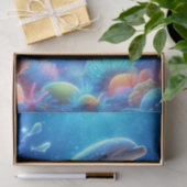 Levendige Dolfijn Ocean Reef Decoupage Tissuepapier (Geschenk)