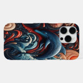 Levendige Dolphin Ocean Art iPhone Hoesje (Achterkant horizontaal)