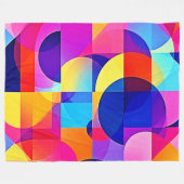 Levendige Dot Energy Art Fleece Deken (Voorkant (Horizontaal))