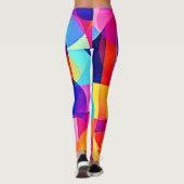 Levendige Dot Energy Art Leggings (Achterkant)