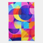 Levendige Dot Energy Art Theedoek (Verticaal)