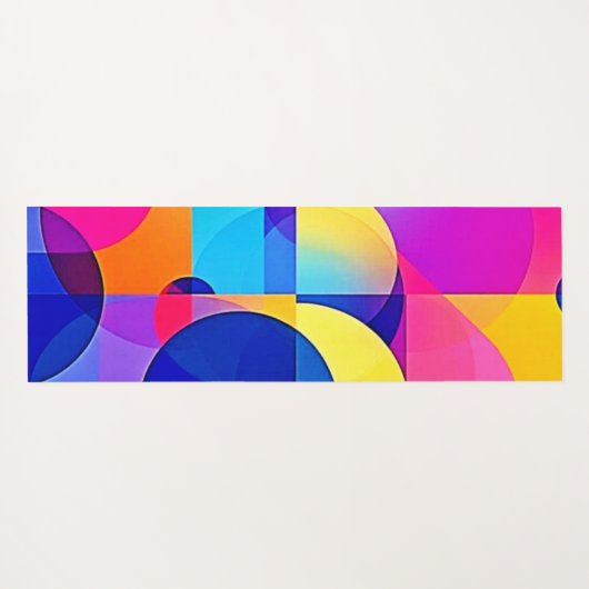 Levendige Dot Energy Art Yogamat (Achterkant (horizontaal))