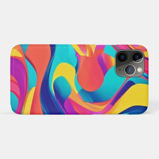 Levendige Draaiende Abstracte Kunst Case-Mate iPhone Case (Achterkant (horizontaal))